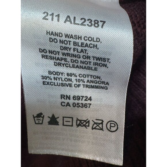 Columbia Youth Sweater Size L Maroon Orange Fair Isle Pattern - Picture 4 of 9